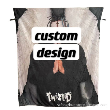 latest fashion horror polyester digital sublimation print halloween blanket